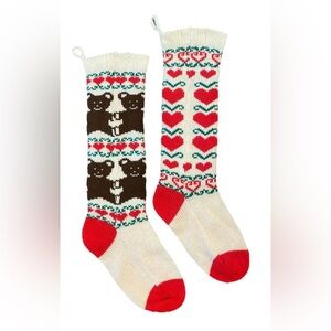 Sand Dollar Designs Christmas Stockings Knitted Red Green Christmas Cove